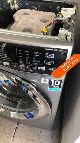 Máy giặt LG không ở vị trí cân bằng